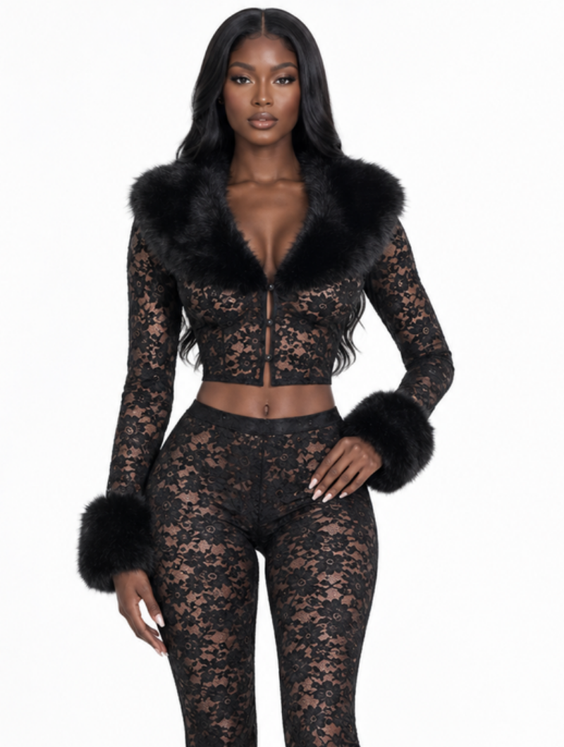 Sultry Fur Flare Set