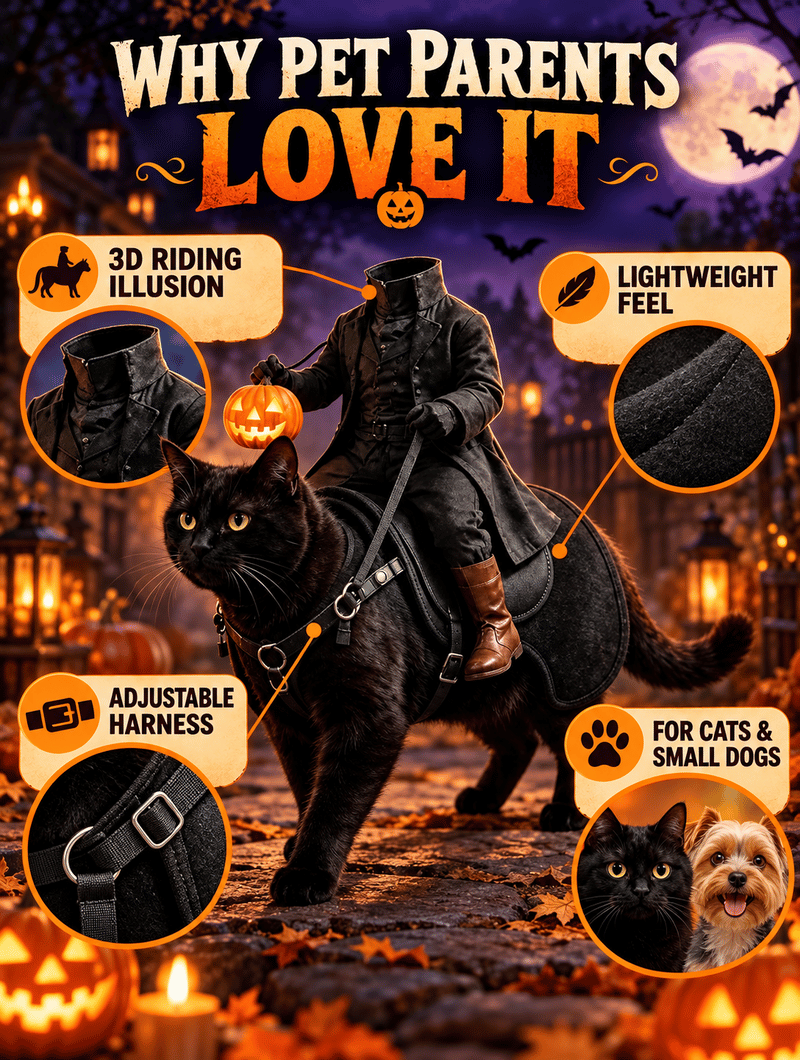 Headless Rider Pet Costume