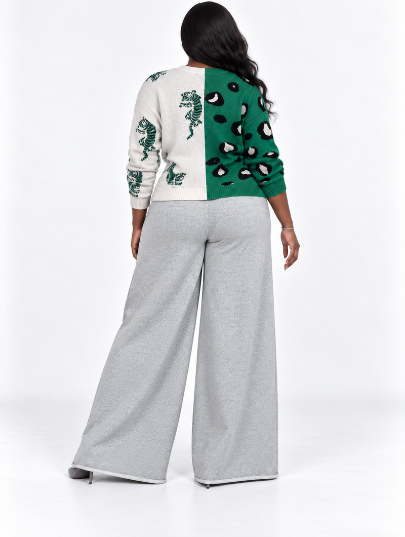 Split Wild Knit Cardigan