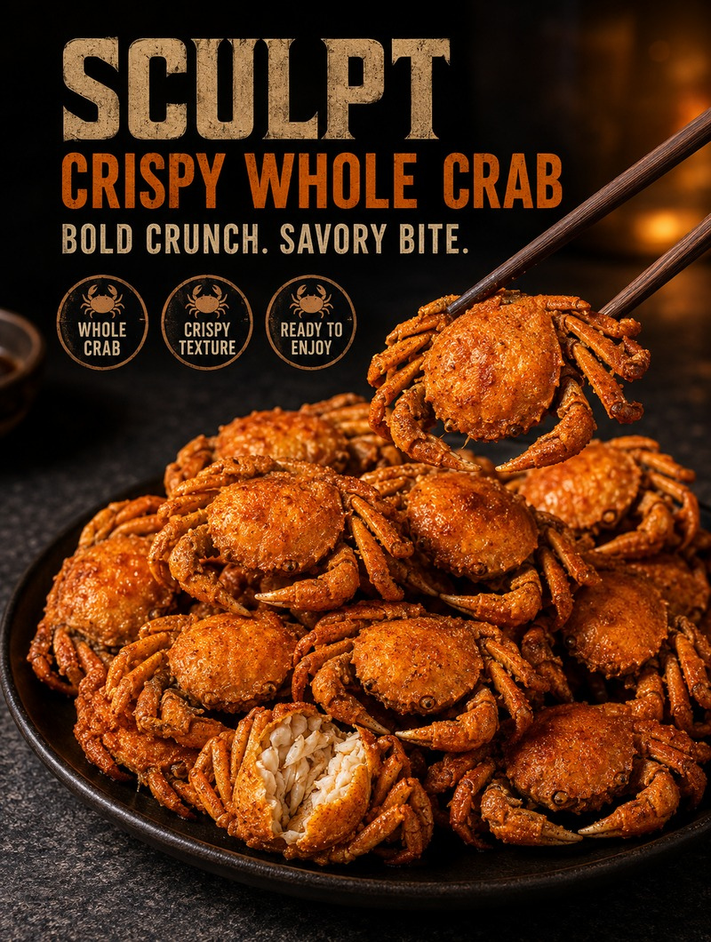 Crispy Whole Crab Bites