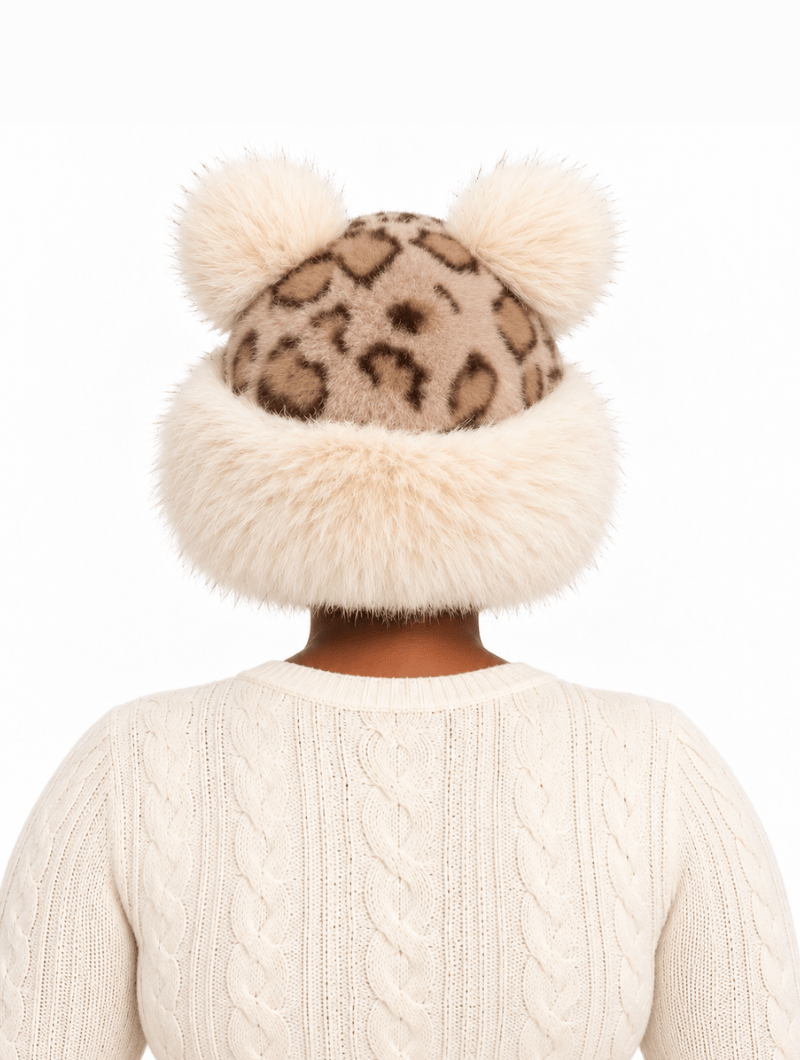 Plush Leopard Kitty Hat