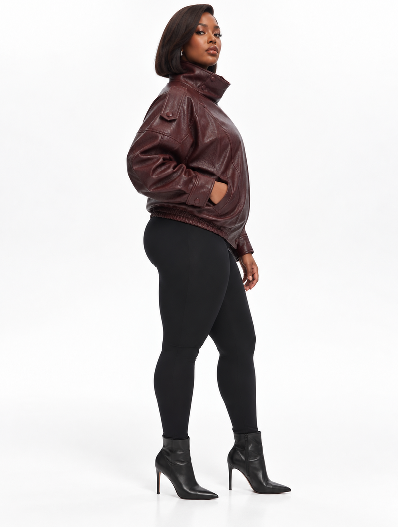 Vintage Wrap Leather Jacket