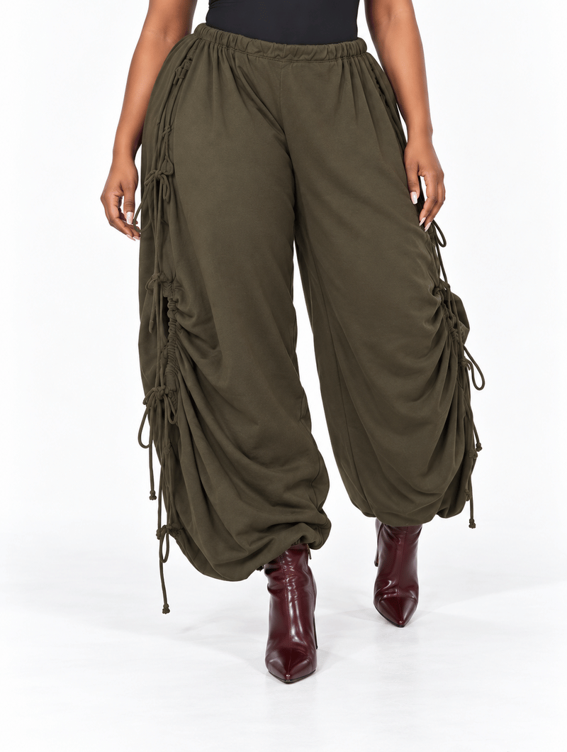 Croc Bomber Ruched Set