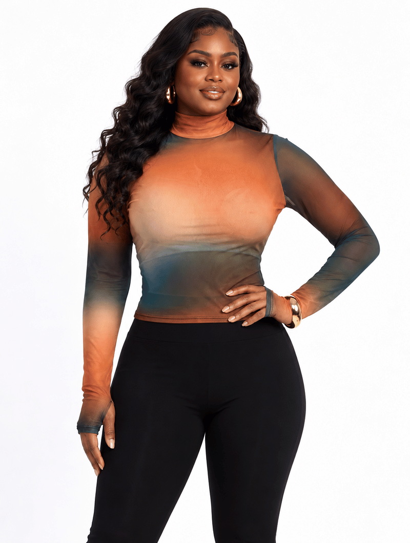 Ombre Wave Jumpsuit Set