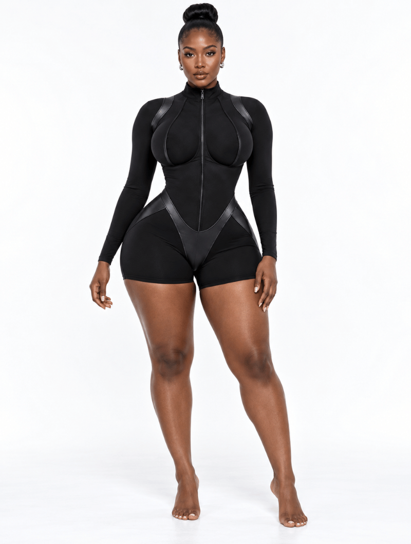 Hourglass Sculpt Zip Romper