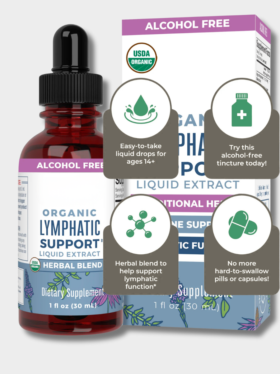 Organic Lymphatic Support Herbal Drops