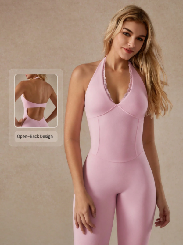 Deep V Neck Shapewear Yoga Bodysuit
