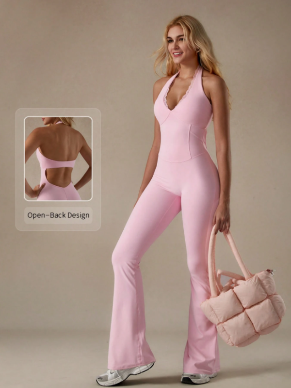 Deep V Neck Shapewear Yoga Bodysuit