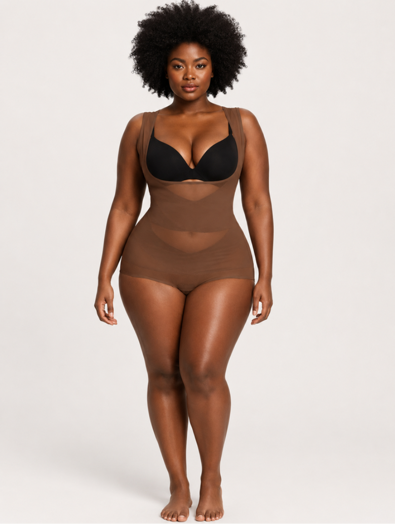 Open Bust Shaper Bodysuit