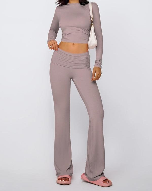 Chic Crop & Flare Set