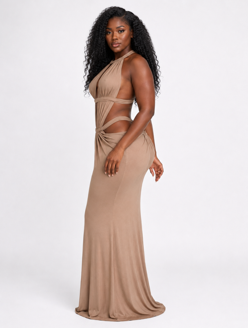 Strappy Cutout Maxi Dress