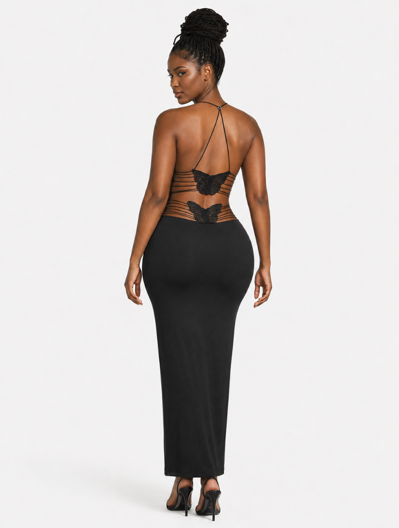 Butterfly Back Maxi Dress