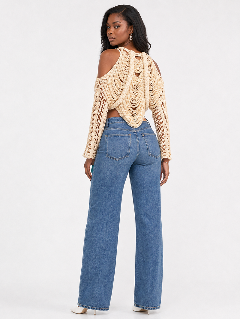 Braided Fringe Crop Top