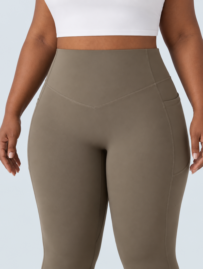 Peach Lift Flare Pants
