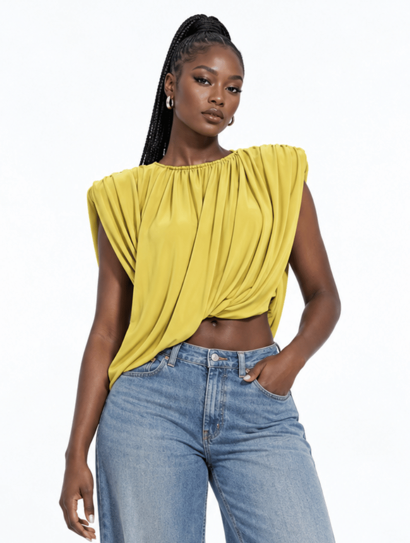 Sculpted Drape Muscle Tank (Pre-Order)