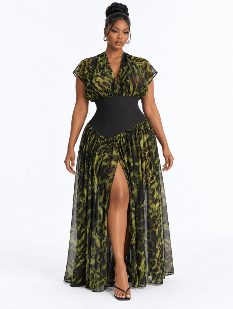 Untamed Elegance Maxi Gown