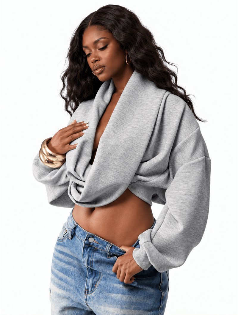 Twisted Cowl Crop Top