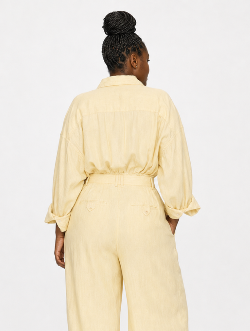 Effortless Linen Shirt Jumpsuit