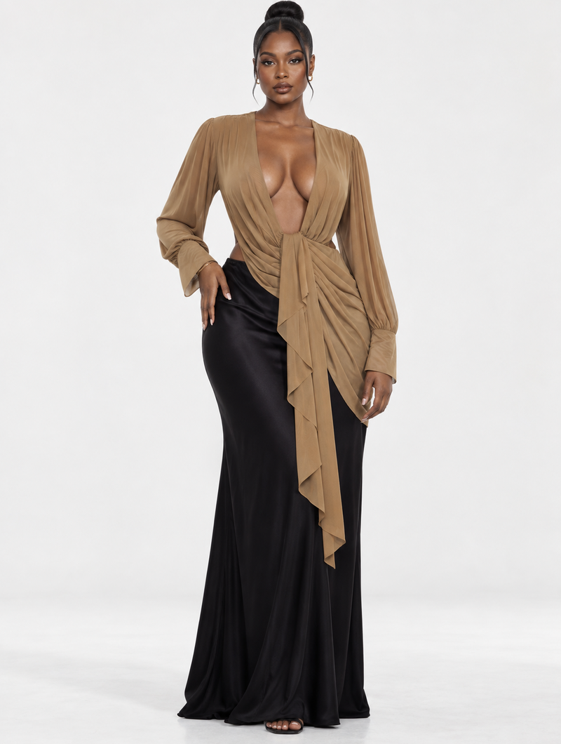 Draped Goddess Maxi Set
