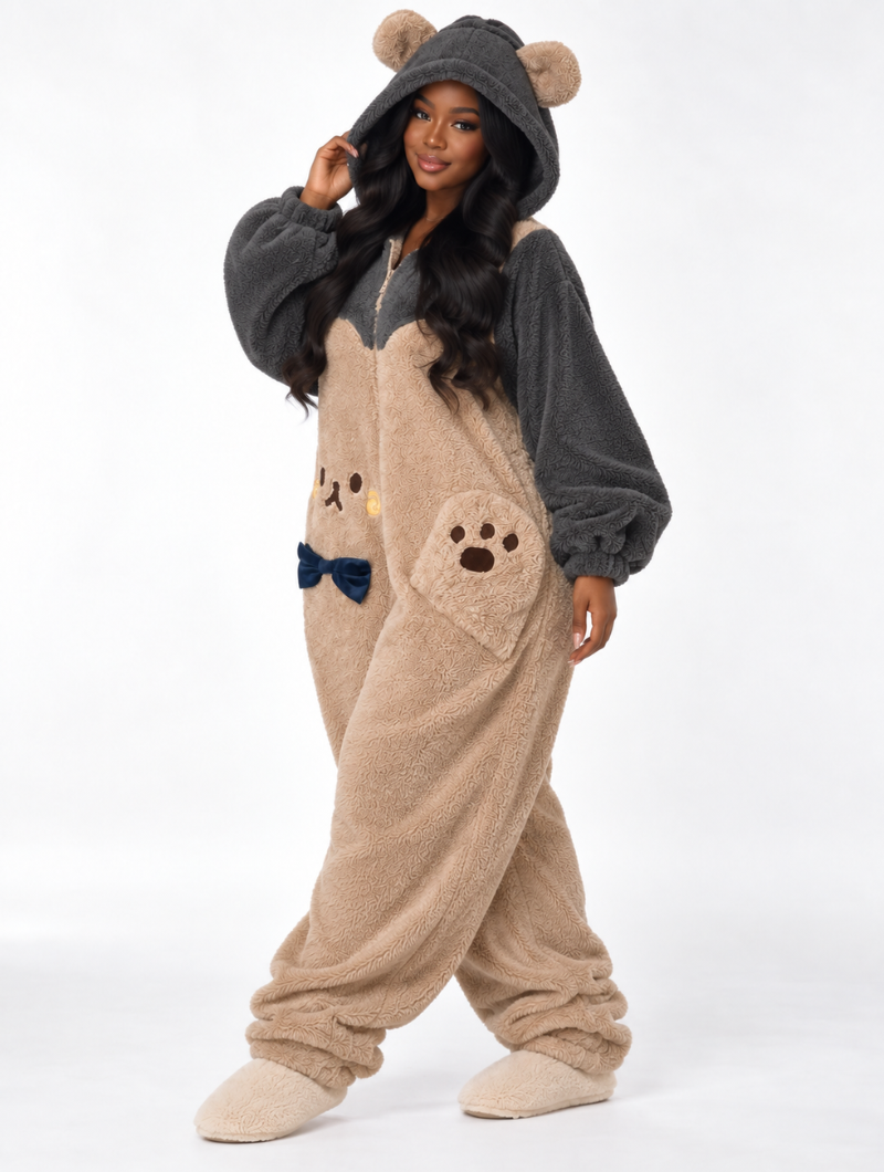 Sleepy Bear Zip Suit