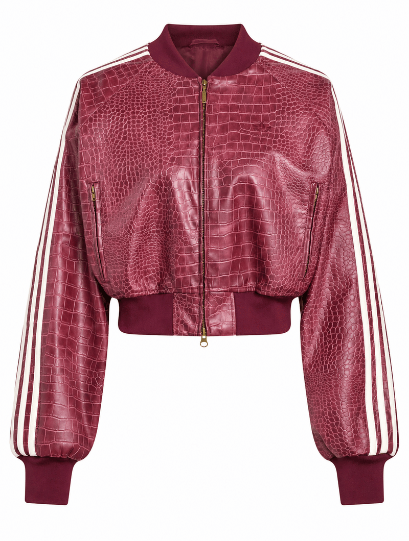 Croc Bomber Ruched Set