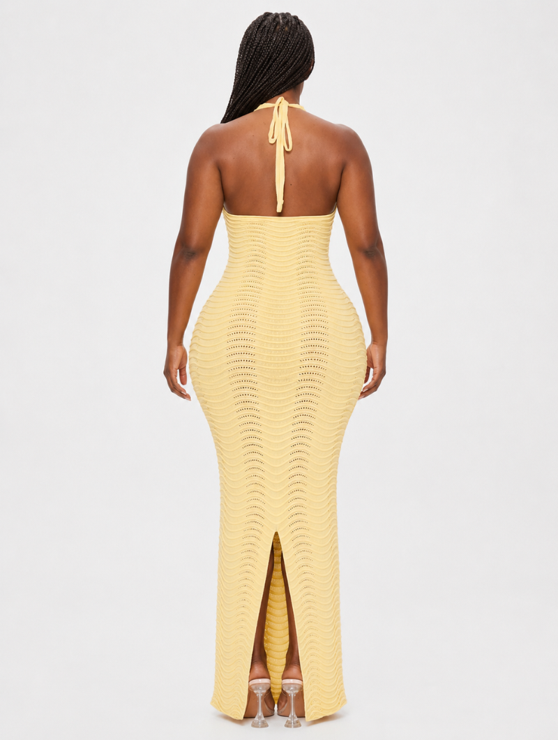 Turquoise Trim Knit Maxi (Pre-Order)