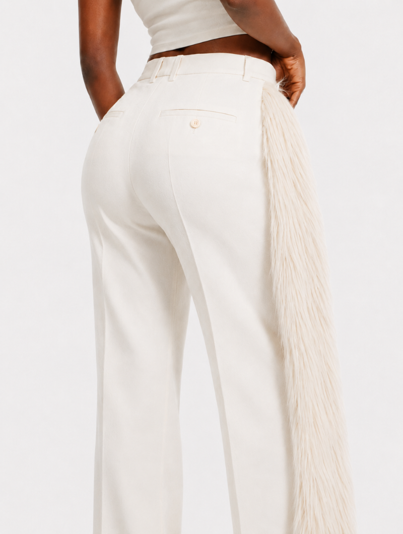 Fringed Side Tux Trousers