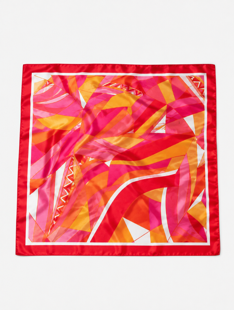 Sunset Glow Satin Scarf