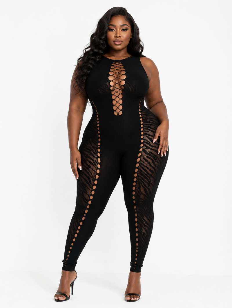 Fatal Allure Cutout Catsuit