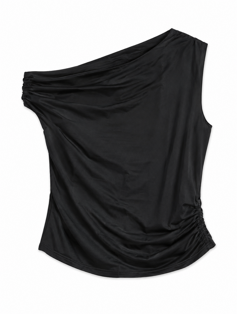 One Shoulder Noir Set