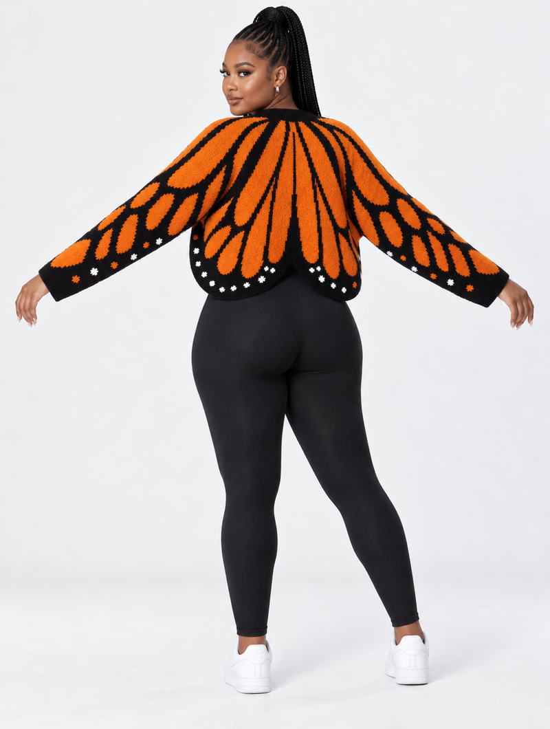 Butterfly Wing Cropped Cardigan