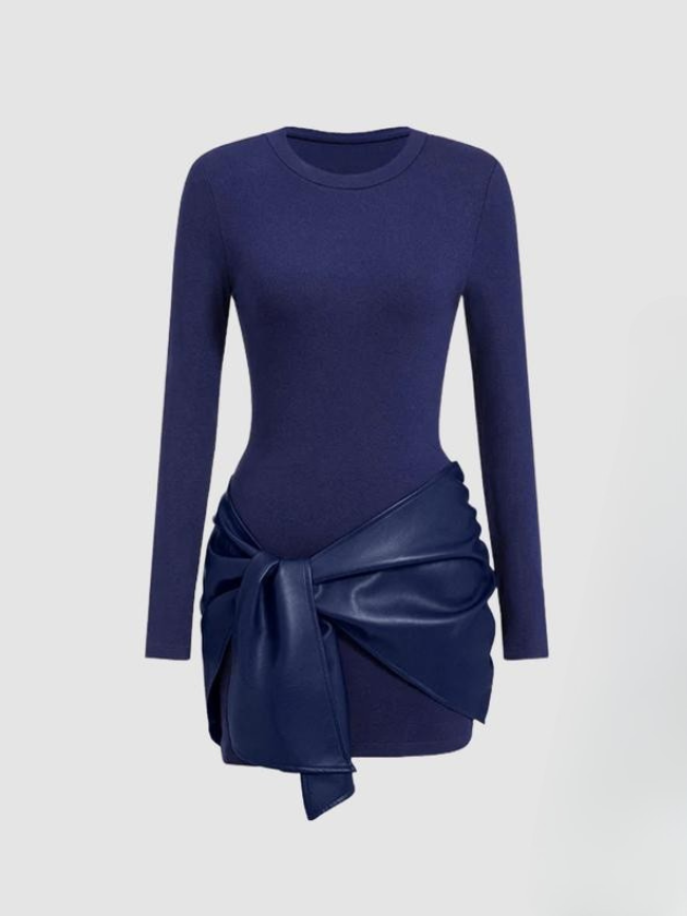 Women's Knot Side Casual Dress