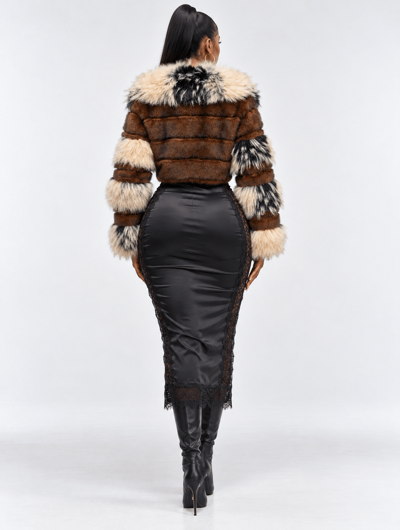 Mocha Luxe Fur Crop