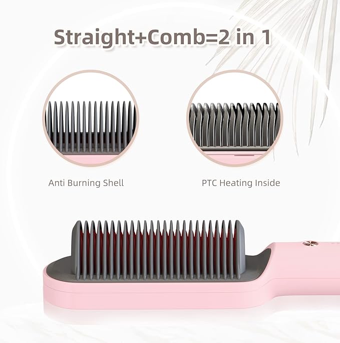 Anti-Scald Straightener Brush