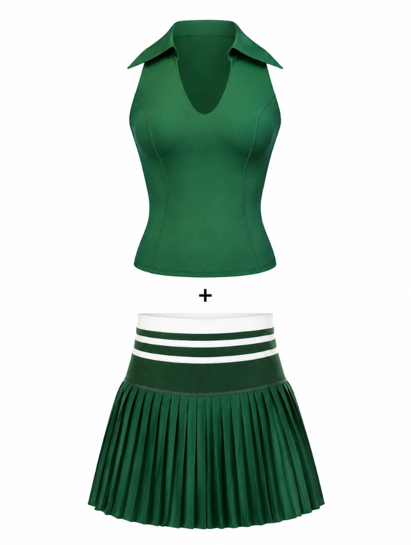 Retro Court Skirt Set