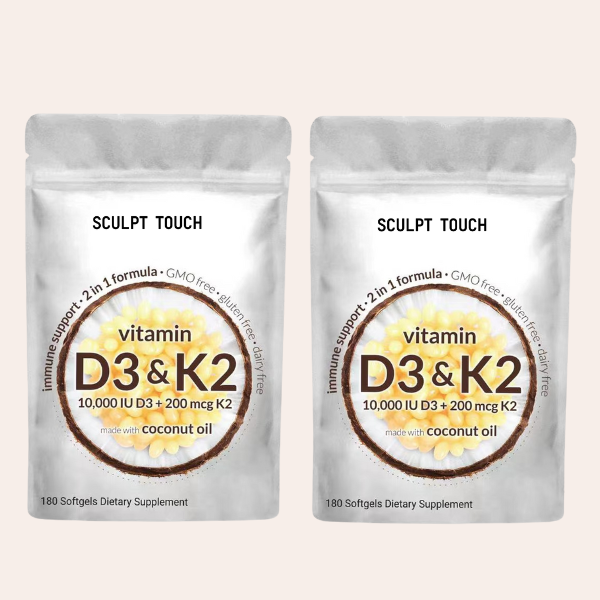 Vitamin D3 & K2 Supplement Softgels