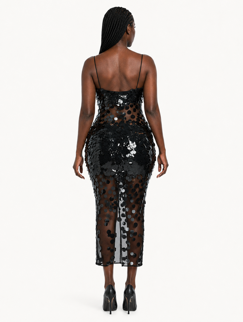 Black Sequin Dream Dress (Pre-Order)