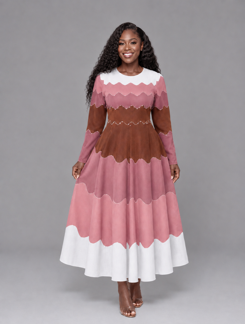 Ripple Bounce Pleated Dress