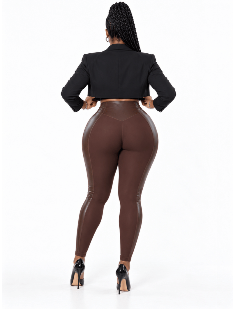 Booty Lift Leather Leggings