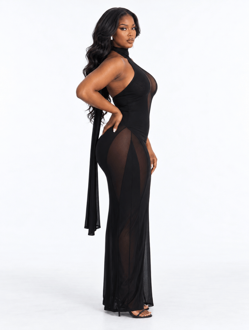 Illusion Hourglass Maxi Dress