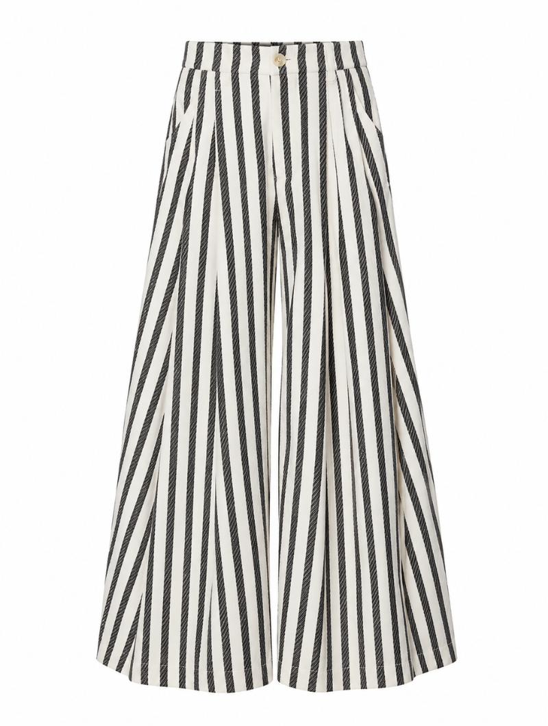 Strapless Stripe Peplum Set (Pre-Order)