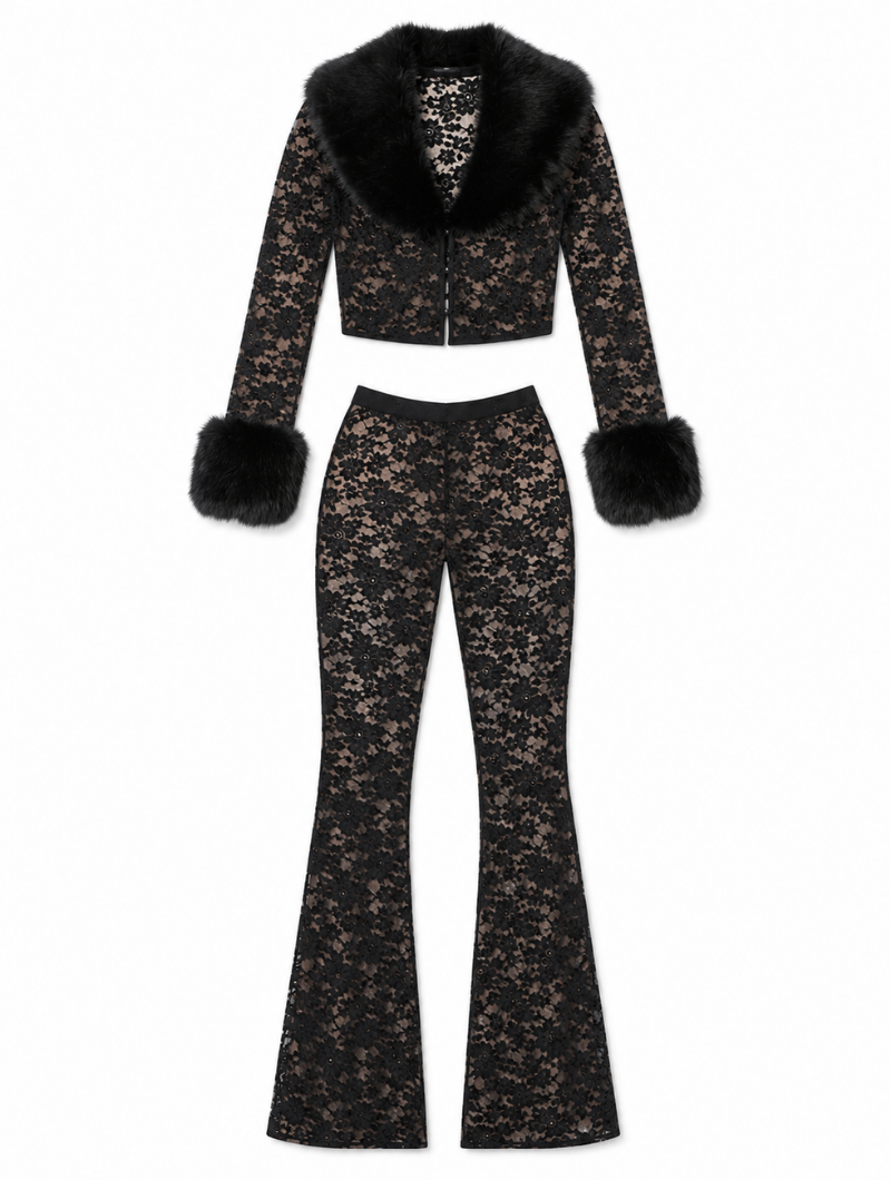 Sultry Fur Flare Set
