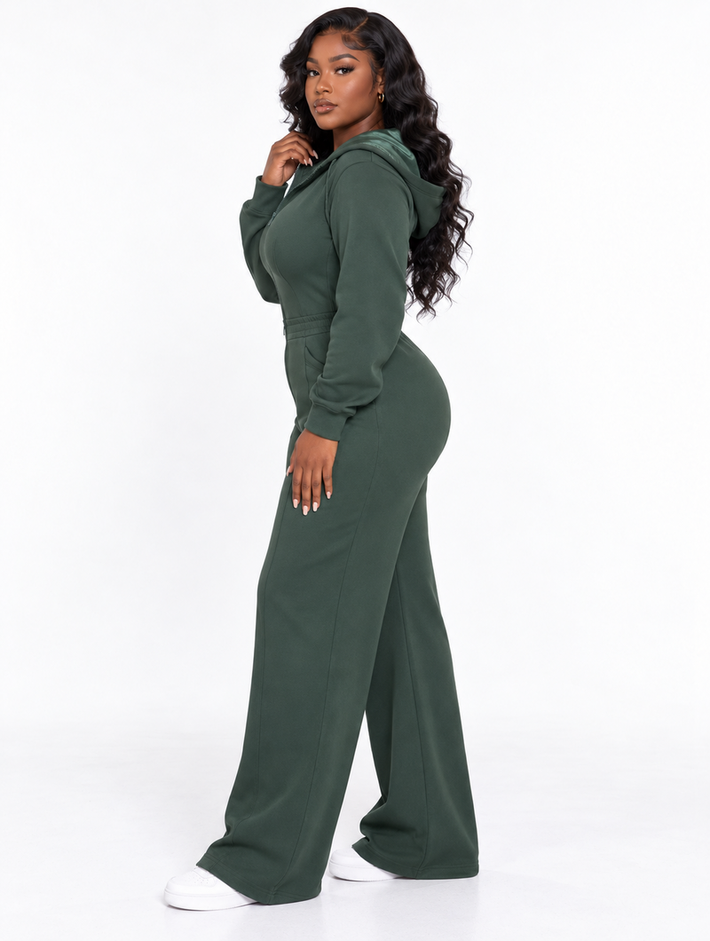 Cinched Wide Leg Jumpsuit