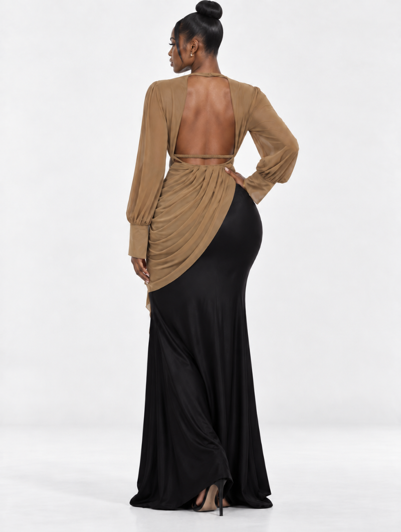 Draped Goddess Maxi Set