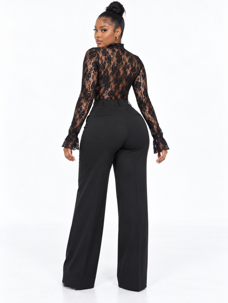 Bell Sleeve Lace Top