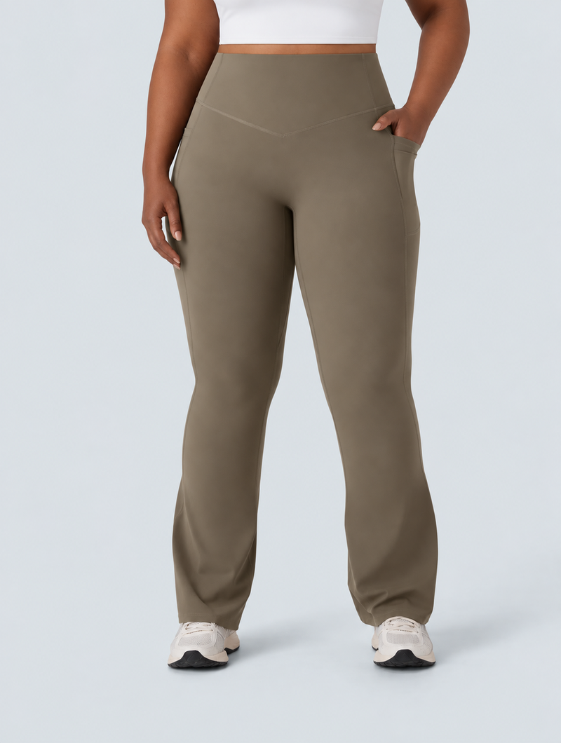 Peach Lift Flare Pants