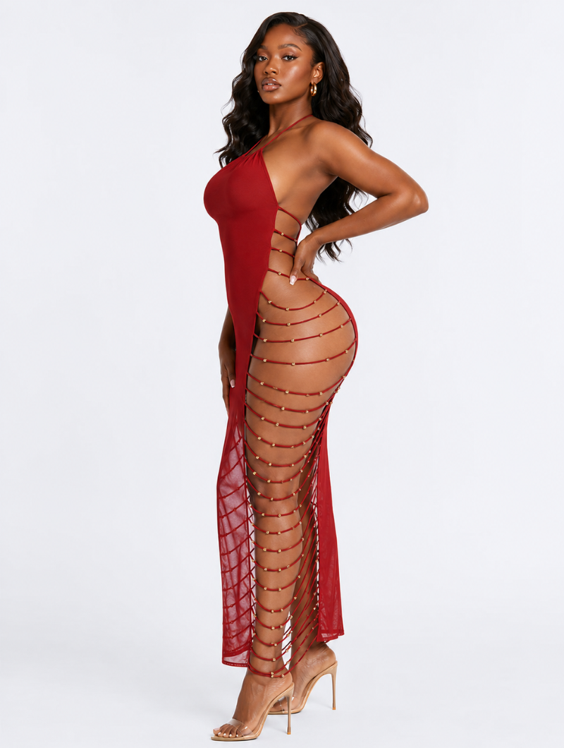 Gilded Ruby Siren Maxi