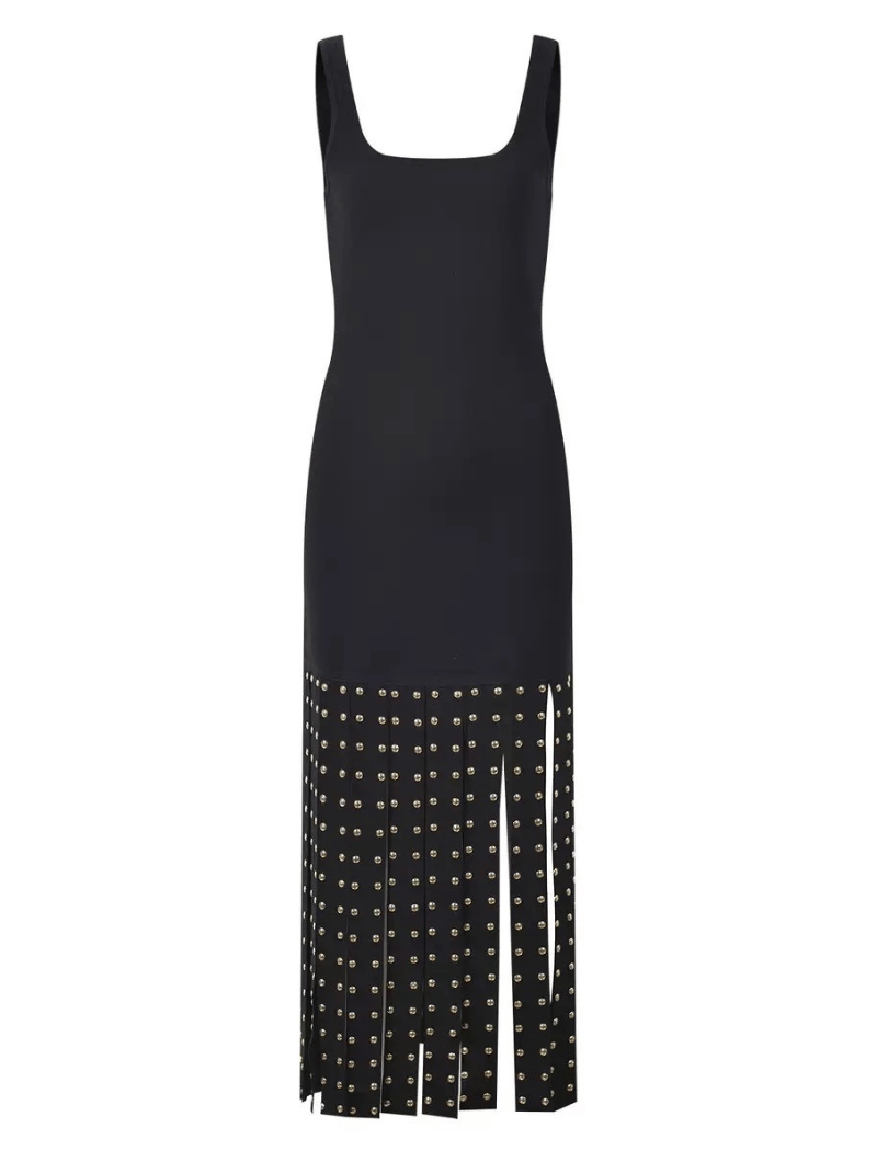 Rivet Tassel Bodycon Dress