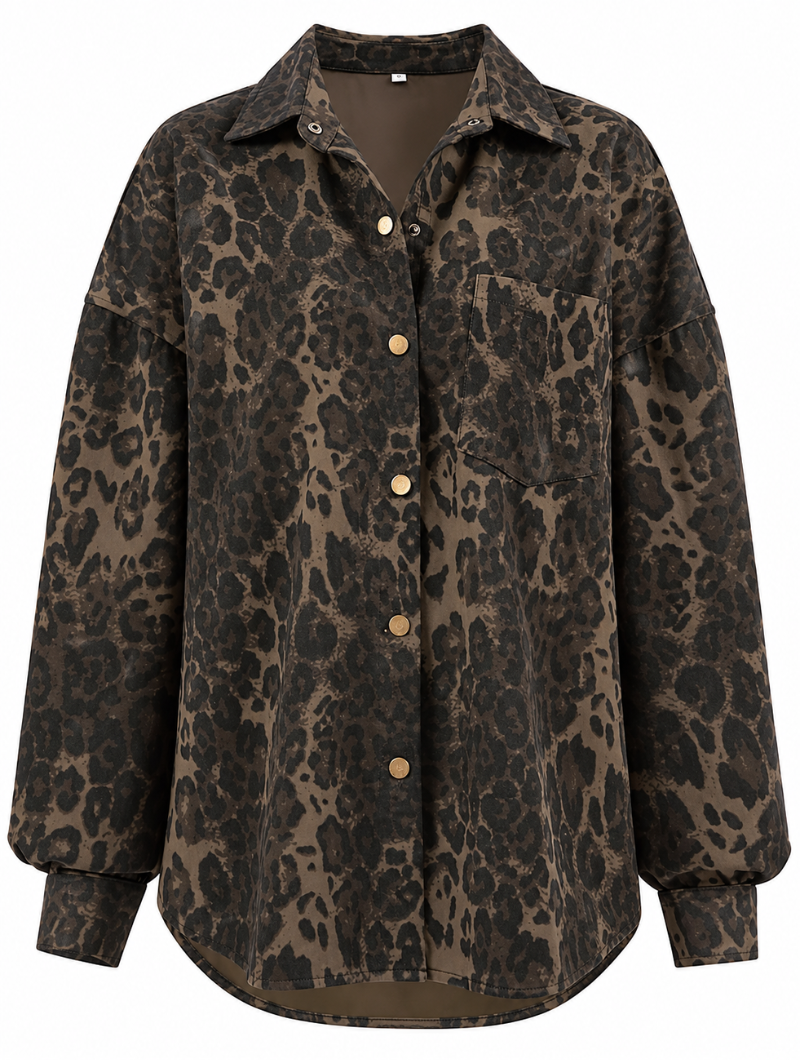 Vintage Washed Leopard Shacket