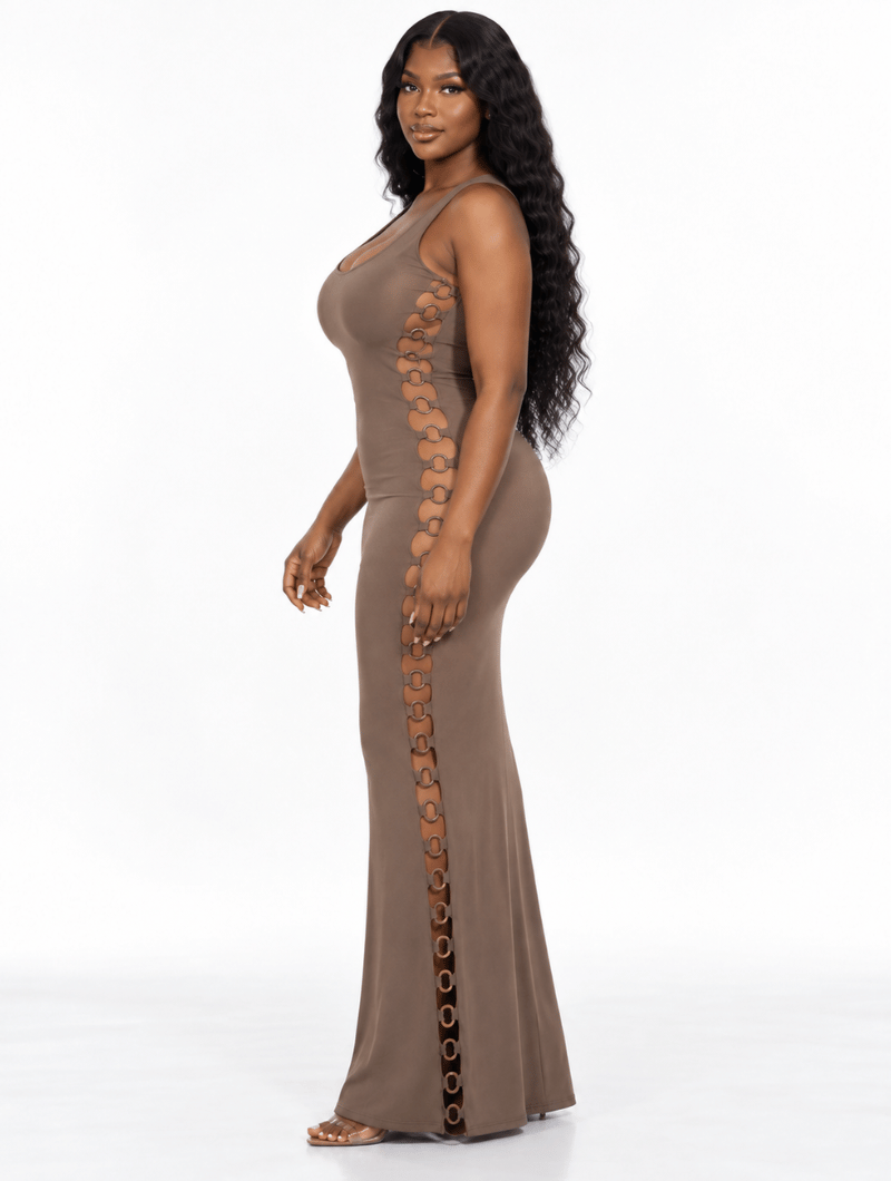 Linked Ring Maxi Dress